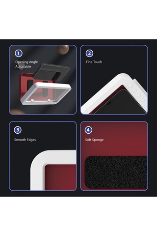 Springsun Duşta Kullanım İçin Su Geçirmez Dokunmatik Duvara Monte Telefon Tutucu - 360 Dönebilir Mavi