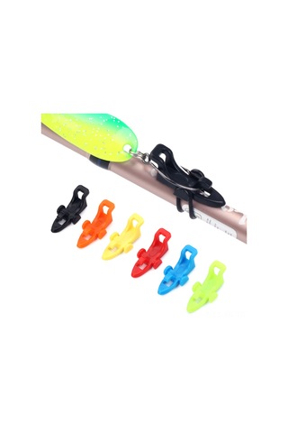 Xiyyadms 10 Adet Siyah Abs İğne Tutucu, O Halkalı Balıkçılık İğne Tutucu Aleti