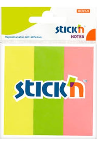Gıpta Stıckn 76X25 Neon 3 Renk Kağıt Ayraç 50 Yp