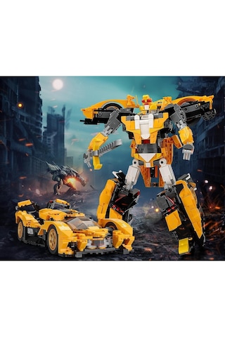 Sillbird 2'si 1 Arada Model Araba Ve Transformers Robot Setı,998 Parça, 8+ Yaş Için Koleksiyonluk Oyun Setleri