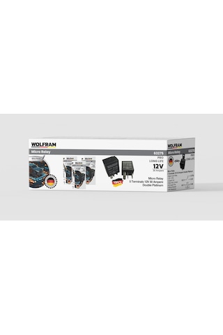 Wolfram 12 Volt 30 Amper Çift Platinli 5 Pinli Mikro Röle - 10 Adet