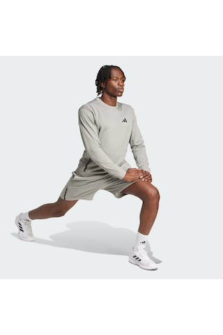Adidas Game & Go Team Issue Bisiklet Yaka Erkek Sweatshirt Jc5695 Gri