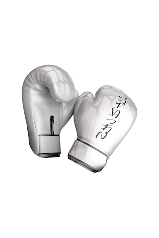 Boks Antrenman Eldiveni Müsabaka Muay Thai Egzersiz Dövüşü Boks Torbası Eldiveni 10oz Beyaz