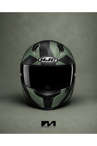 Hjc C10 Kask Tez Mc4sf Haki - Siyah Hjc C10 Kask Tez Mc4sf Haki - Siyah