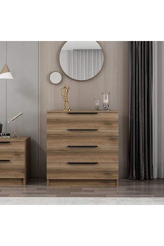 Minar Kale Plus Şifonyer 4 Çek-dore