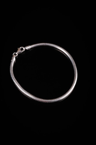 Encili Silver 925 Ayar Gümüş 2,8 Mm Yılan Zincir Model Bileklik Gümüş