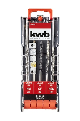 Kwb Kombi Matkap Uç Seti 9 Parça