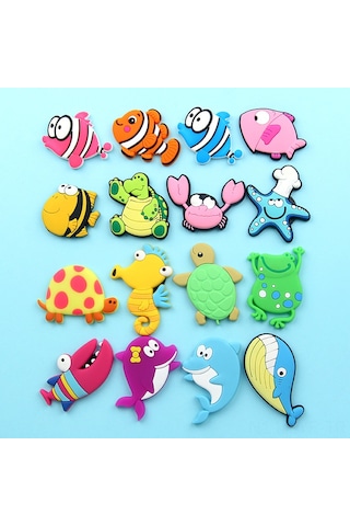Ranyeek Deniz Hayvanları Figürlü Jeli Manyetik Buzdolabı Sticker - Ev Dekorasyonu, Not Tutma Ve Çocuk Eğitimi İçin Deniz Atı Modeli