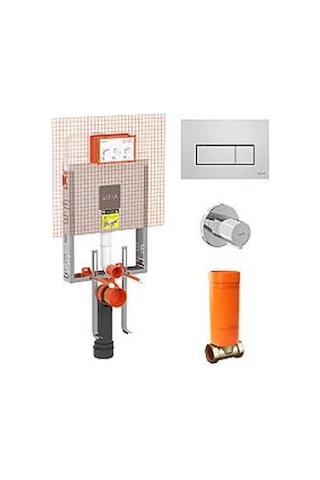 Vitra 800-2028 Gömme Rezervuar Seti, Parlak Krom Diğer