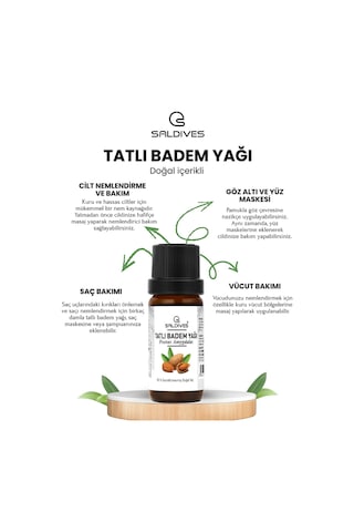 Saldives Tatlı Badem Yağı 20 ML