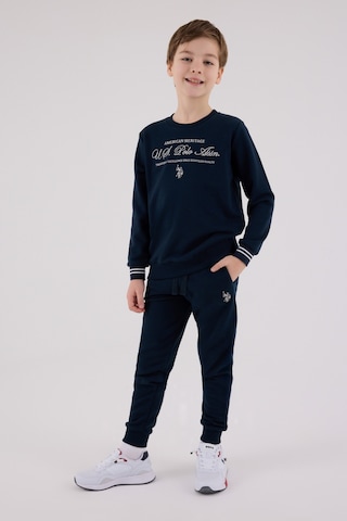 U.S. Polo Assn. Lisanslı Erkek Çocuk Alt Üst 2 Parça Eşofman Takımı Us2225 Lacivert