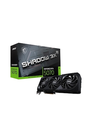 Msı Geforce Rtx5070 12g Shadow 3x Oc 12gb Gddr7 192bıt 1xhdmı 3xdp Ekran Kartı