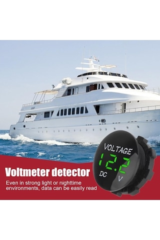 Maoyaya Akü Test Cihazı 12v, Voltmetre Akü Monitörü, Su Geçirimi Ölçer/