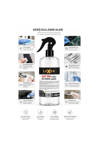 Luxor Kimya Saf İpa %99.9 İzopropil Alkol 400 ML