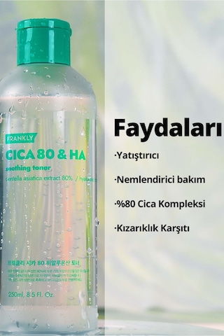 Frankly %80 Cica İçeren Hassas Ciltler İçin Yatıştırıcı Ve Nemlendirici Tonik 260 ML