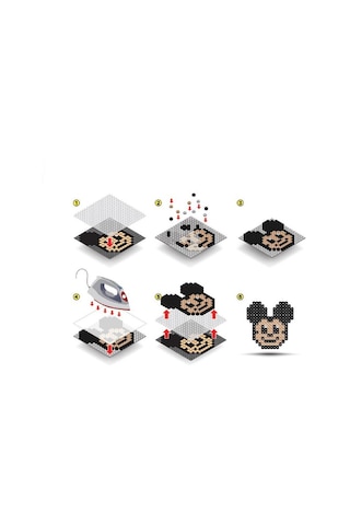 Disney Mickey Mouse Boncuk Aktivite Ve Oyuncak Seti 5 Figür 1280 Boncuk-pixel Pixel B16-03