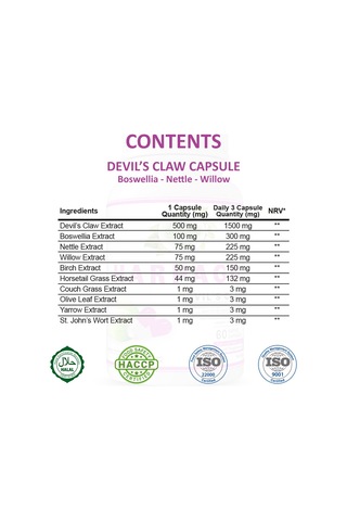 Gökçek Şifa 1000 MG Harpago (Devil's Claw Capsule) 60 Kapsül