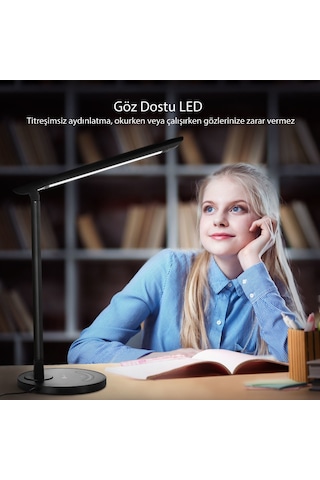 TaoTronics TT-DL13 Doğal Akıllı 12W LED Masa Lambası Siyah
