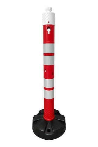 Levhalı Uyarı Dikmesi Seti 120 Cm - Kauçuk Tabanlı-set4