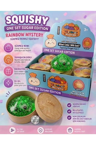2 Adet Büyük Boy Çin Mantısı Squishy Yumuşacık Sürpriz Renkli Stres Oyuncağı