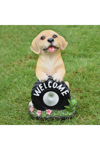 Yaozixa Güneş Enerjili Köpek Şekilli Bahçe Aydınlatması - Otomatik Işık Kontrolü, Ip65 Su Geçirmez, Dekoratif Ve Pratik, Dış Mekanlar İçin