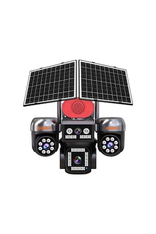 Avenir Av-s446 12mp 4 Kameralı Ptz 4g Sim Kartlı Solar Kamera