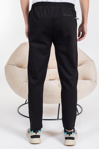 Mutlu City Double Face Kumaş Basic Düz Model Rahat Kalıp Pantolon Kesim Trend Erkek Eşofman Altı-2990-siyah Siyah