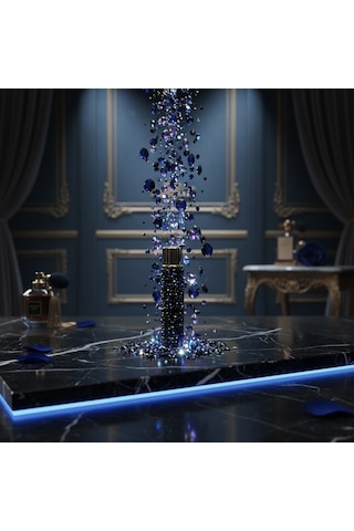 Swarovski Taşlı Çakmak Lacivert Lacivert
