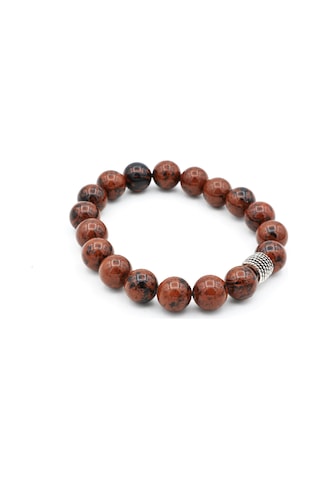 Hakiki Doğal Mahogany Obsidyen Taşı Bileklik 003 Kahverengi