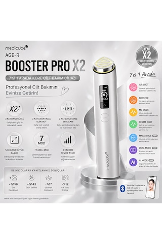 Medicube Age-r Booster Pro X2 7 Si 1 Arada Kore Cilt Bakım Cihazı Gümüş Renk