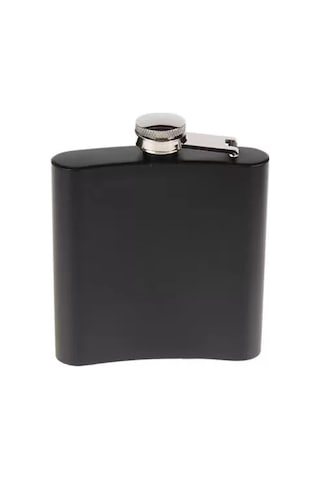 Siyah 6 Oz Çelik Cep İçki Kanyak Matarası Diğer