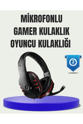 Stereo Gaming Kulaklık - Yüksek Ses Kalitesi, Ergonomik Yapı