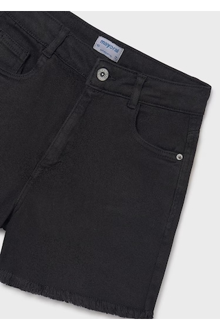 Mayoral Kız Çocuk Denim Şort 275y25 Siyah