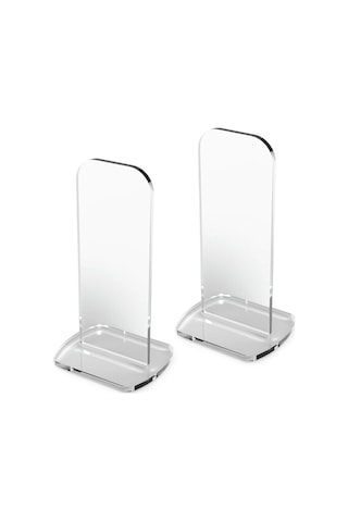 Moveevo Transparan Akrilik Boks Eldiveni Rafı - 2 Adet, 5mm Kaliteli Malzeme, Estetik Dekor Ve Boşluk Tasarrufu, Gym/oda Uygun Şeffaf