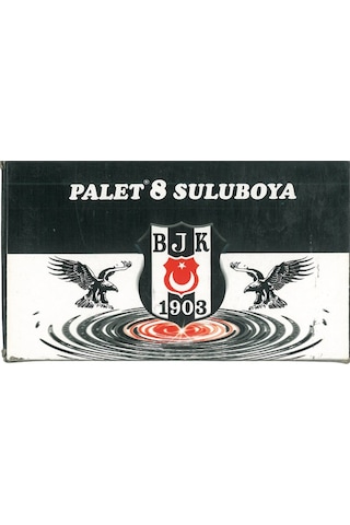 Palet Beşiktaş Lisanslı 8 Renk Sulu Boya