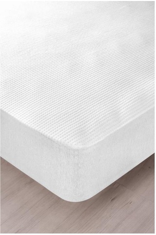 3d Kapitoneli Sıvı Geçirmez 90x190cm Fitted Tek Kişilik Alez Beyaz