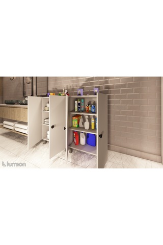 Olimpos Çok Amaçlı Mutfak Banyo Ayakkabılık Dolabı 137 Cm Çok Renkli