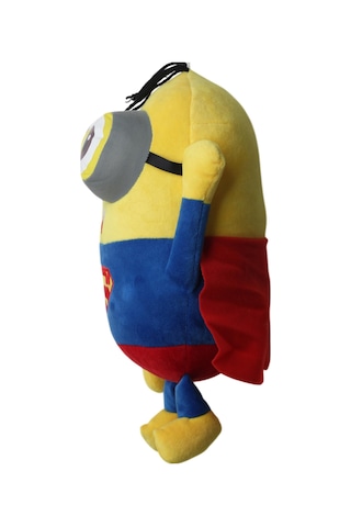 Despicable Me Minions Çılgın Hırsızlar Superman Versiyon Peluş Oyuncak Uyku & Oyun Arkadaşı 30 Cm. Kırmızı