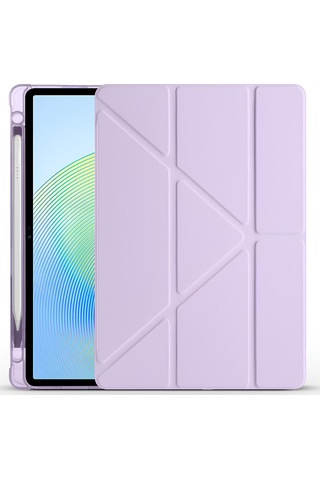 Honor Pad X8a Kılıf Kalem Bölmeli Katlanabilir Stand Olabilen Smart Tablet Kılıfı Kapaklı Kılıf
