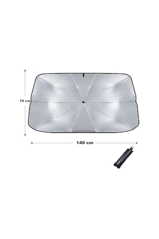 Caraks Oto Katlanabilir Ön Cam Güneşlik Şemsiye Gölgelik 140 x 79 CM