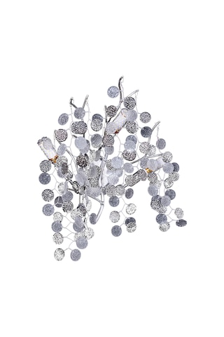 Masal Krom Kristal Taşlı Modern, Oturma Odası,duvar Lambası Salon Aplik Gümüş