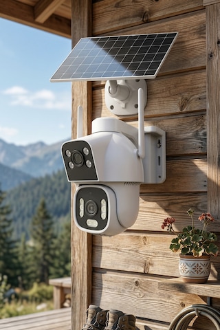 Inox-x15 Çift Lensli 4g Aov Kesintisiz Kayıt Yapan Ptz Güvenlik Kamerası - Dış Mekan Akıllı Kamera