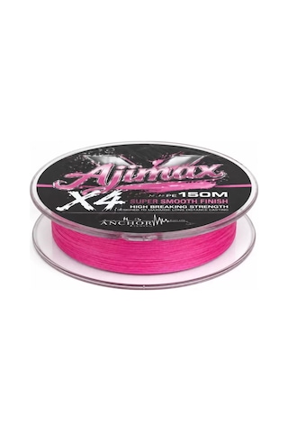 İp Örgü Misina - 4 Kat - Anchor Ajimax 4x - 150mt - Pembe - 0.04mm 09487413