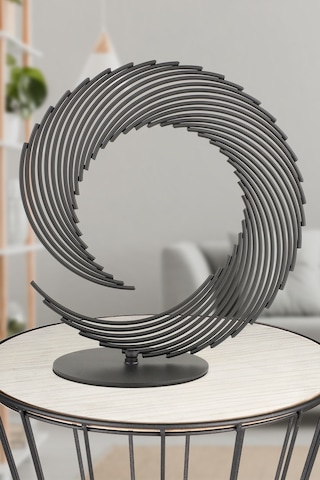 Begüsa Bakü Metal Aksesuar Biblo 35 Cm Siyah