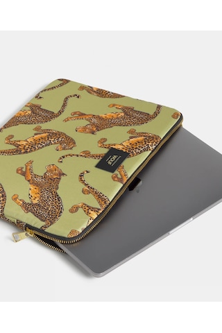 Wouf Avo Leopard 13" & 14" Kadın Laptop Kılıfı Ss260037 34,5x24,5x2 Cm Yeşil