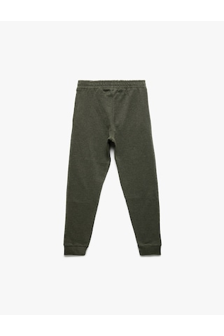 Koton Beli Lastikli Cep Detaylı Şardonlu Okul Jogger Eşofman Altı Yeşil 7wkb40036tk