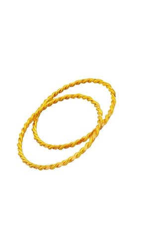 22 Ayar İkili Burma Bilezik 20 Gr.