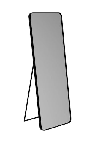 Raven Oval Kesim Modern Metal Ayaklı Boy Aynası 170 X 60 Siyah