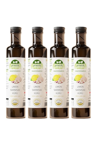 Limon Sarımsak Kürü 4 Adet 4x500 Ml