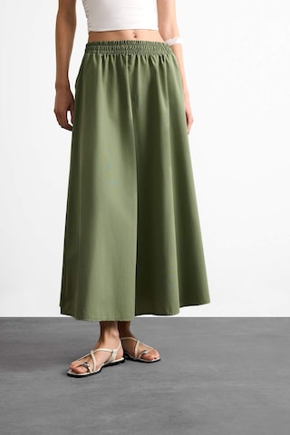 Defacto Esnek Belli Cepli Maxi Etek F7897ax25smkh258 Haki